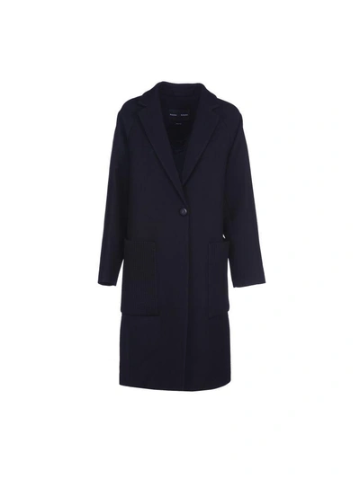 Shop Proenza Schouler Long Coat Ovesize In Black