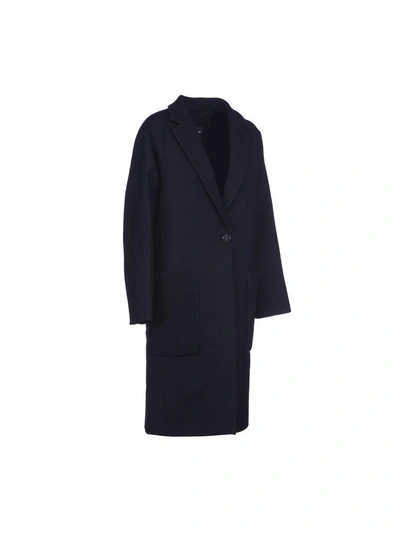 Shop Proenza Schouler Long Coat Ovesize In Black