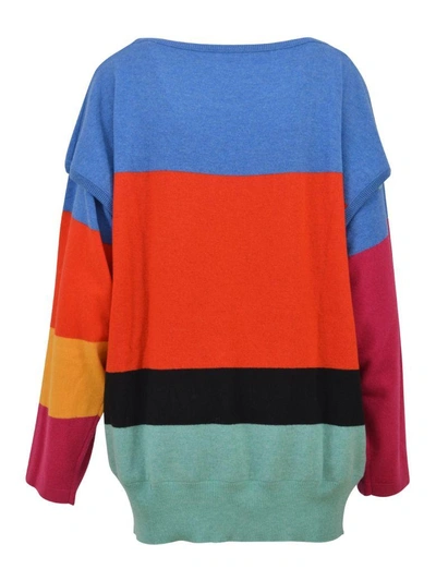 Shop Loewe Striped Sweater In Multicolor