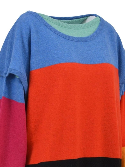 Shop Loewe Striped Sweater In Multicolor