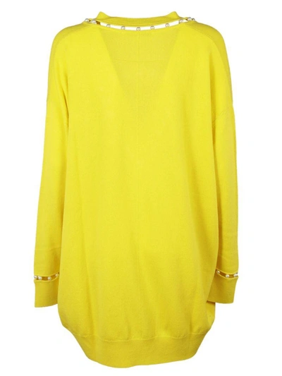 Givenchy Pearl Embellished Sweater In Giallo