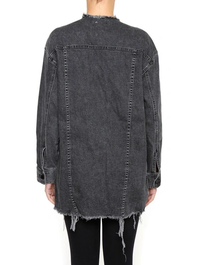 Shop Alexander Wang Haze Jacket In Gray Fade