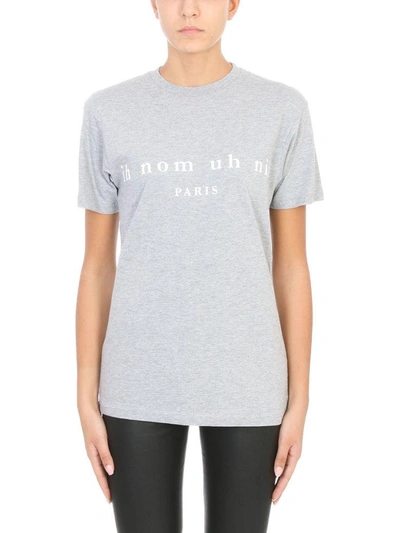 Shop Ih Nom Uh Nit Logo T- Shirt In Grey