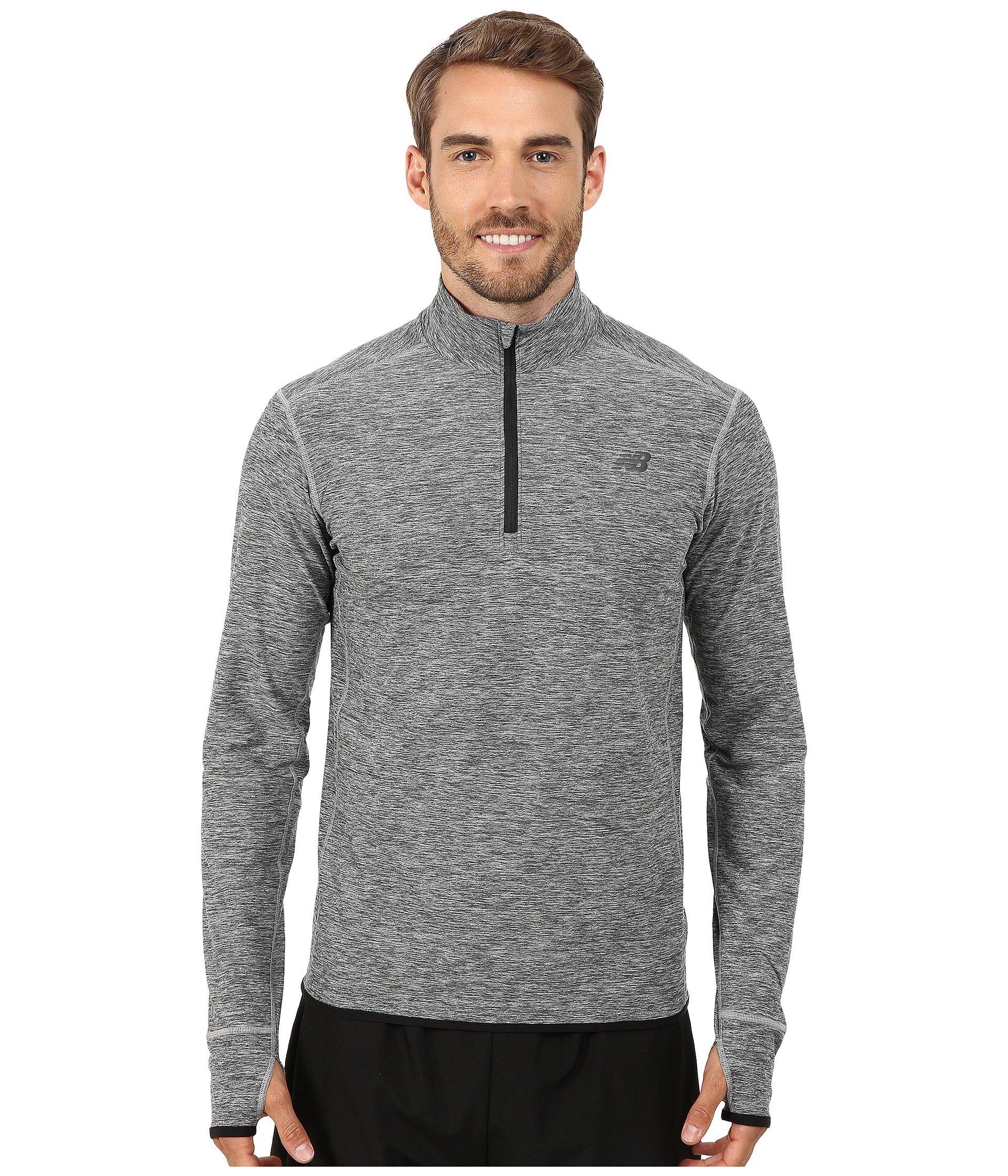 new balance quarter zip grey