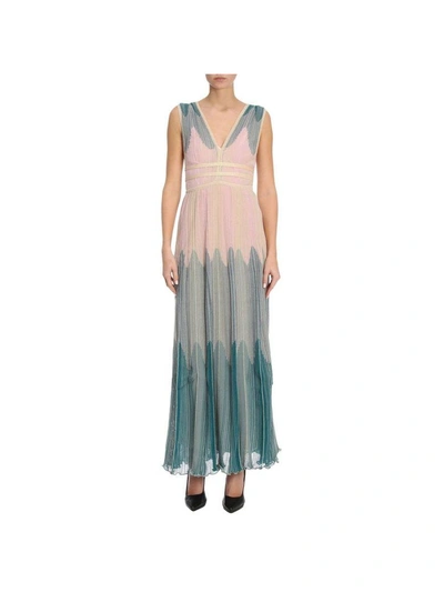 Shop M Missoni Dress Dress Women  In Turquoise