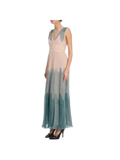 Shop M Missoni Dress Dress Women  In Turquoise