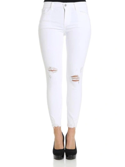 Shop J Brand Capri Jeans In White