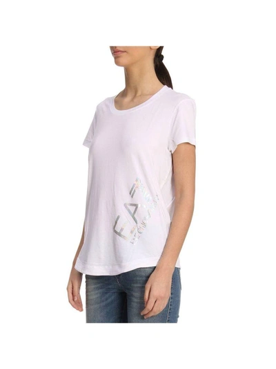 Shop Ea7 T-shirt T-shirt Women  In White