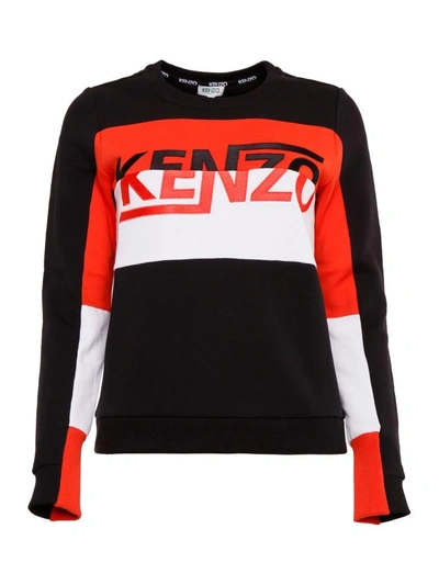 Shop Kenzo Logo Sweatshirt In Noirnero
