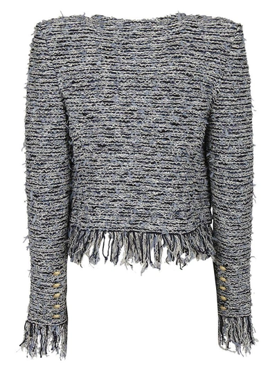 Shop Balmain Fitted Tweed Jacket