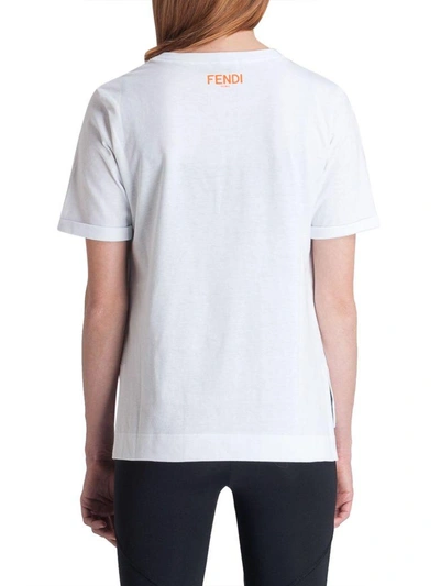 Shop Fendi T-shirt  In White