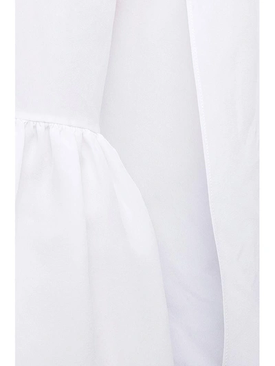 Shop Fendi Silk Blouse In White|bianco