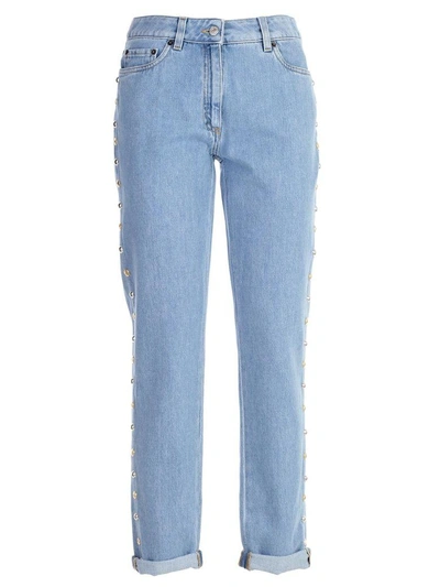 Shop Moschino Jeans In Light Blue