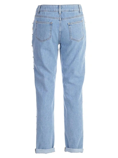 Shop Moschino Jeans In Light Blue