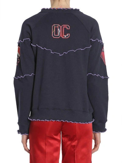 Shop Opening Ceremony Sweatshirt With Oc Patch In Blu