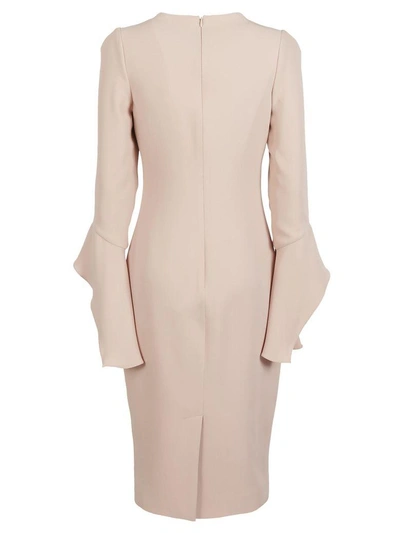 Shop Tom Ford Asymmetric Dress In Pearl Pink