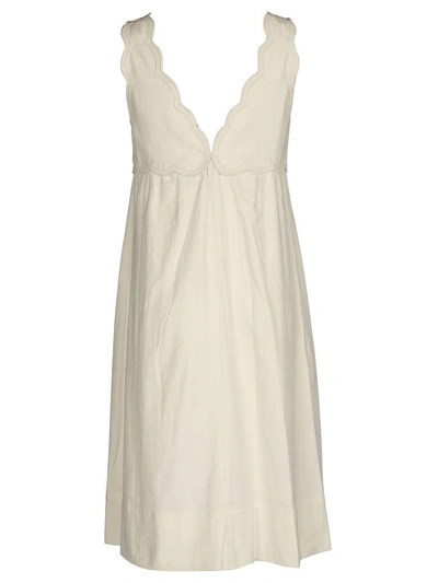 Shop Isabel Marant Wilby Dress In Ecru White