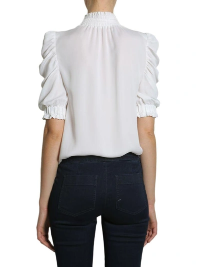 Shop Michael Michael Kors Silk Shirt In Bianco