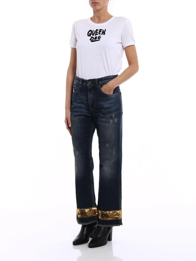Shop Dolce & Gabbana 5 Pocket Denim Pants In Bblu Scurissimo 1