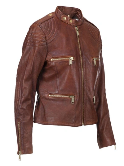 Shop Michael Michael Kors Classic Biker Jacket In 221