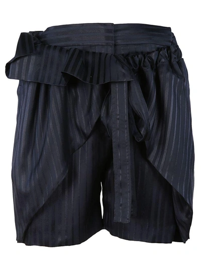 Shop Stella Mccartney Ruffled Shorts In Blu