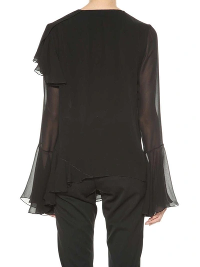 Shop Tom Ford Silk Blouse In Nero
