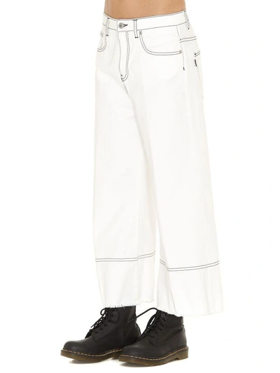 Shop Msgm Jeans In White