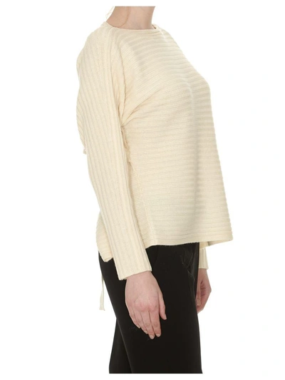 Shop Vince Tie-back Knit Top In Light Yellow