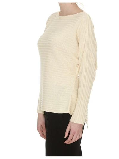 Shop Vince Tie-back Knit Top In Light Yellow