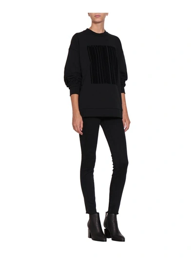 Shop Alexander Wang Barcode Cotton Sweatshirt In Grigio