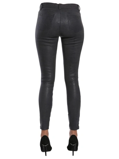 Shop J Brand Leather Trousers In Nero