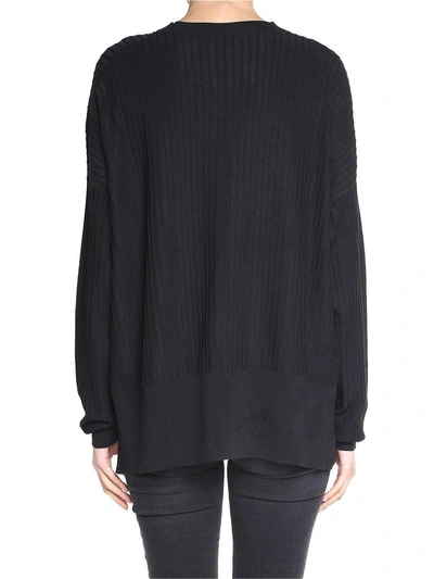 Shop Acne Studios Issy Rib Cotton-blend Sweater In Nero