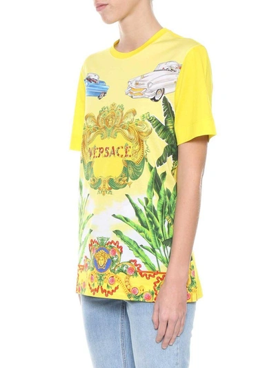 Shop Versace Printed T-shirt In Multi