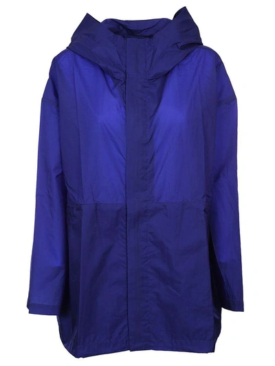 Shop Plantation Hooded Raincoat In Bluette
