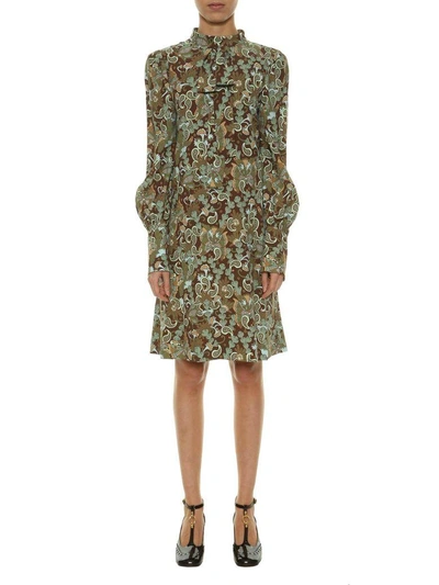 Shop Chloé Paisley Printed Dress In Multicolor