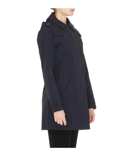 Shop Woolrich Ws Charlotte Rain Coat In Classic Navy