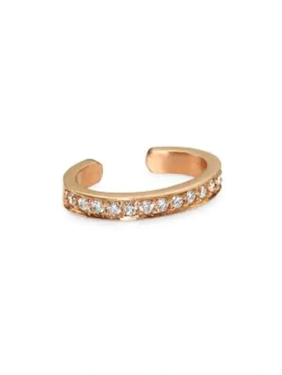Shop Anita Ko Women's 18k Rose Gold Diamond Pavé Ear Cuff