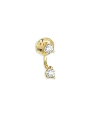 Shop Anita Ko 18k Gold & Diamond Orbit Earring In Yellow Gold