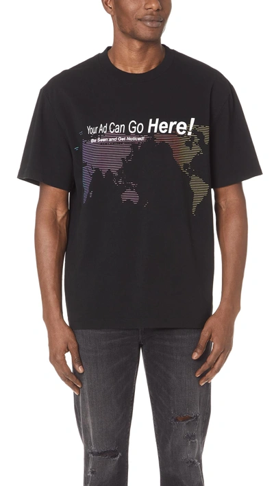 Shop Alexander Wang Your Ad Can Go Here T-shirt In Black