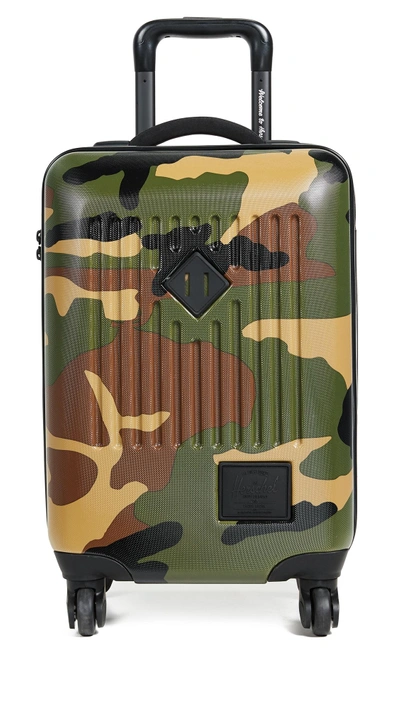 Shop Herschel Supply Co Trade Carry On Suitcase In Woodland Camo
