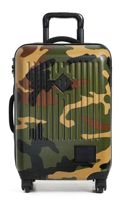 Shop Herschel Supply Co Trade Small Suitcase In Woodland Camo