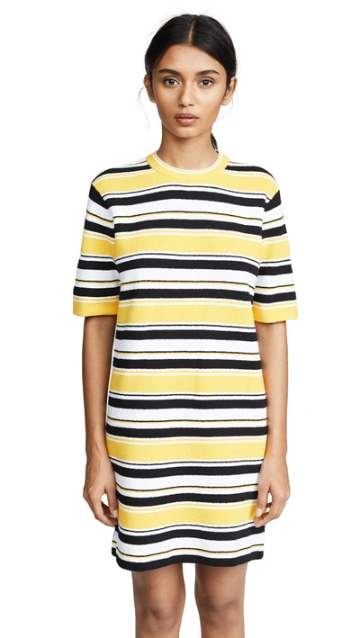Shop Marc Jacobs Cocoon Dress In Yellow Multi