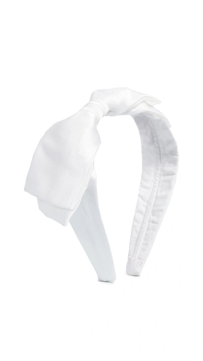 Shop Namjosh Bow Headband In White