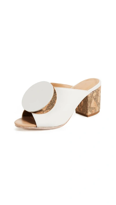 Shop The Palatines Salio Origami Mules In White/cork