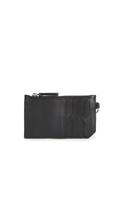 Shop Mackage Taj Zip Card Holder In Black