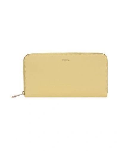 Shop Furla Wallet In Light Yellow