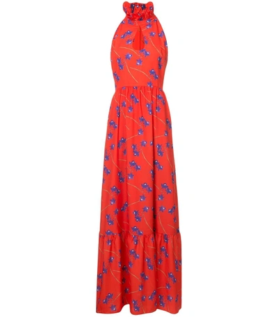 Shop Borgo De Nor Floral Maxi Dress In Red