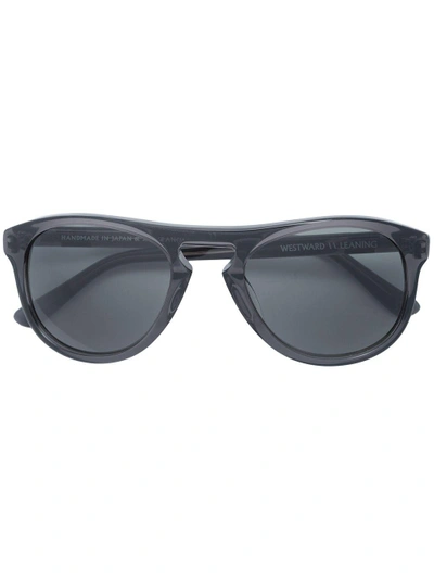 Shop Westward Leaning Galileo 01 Sunglasses In Grey