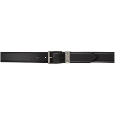 Shop Gucci Black Classic Bee Belt In 1000 Black