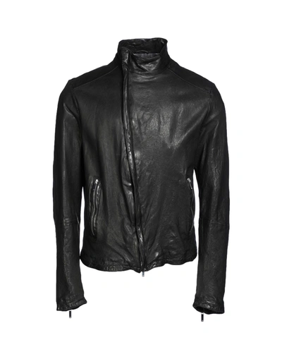 Shop Emporio Armani Biker Jacket In Black